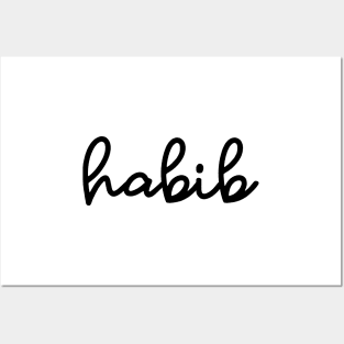 habib - black Posters and Art